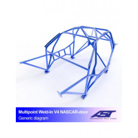 Arceau AST Drift (Type Nascar) structure à souder FIA 10 points pour NISSAN SILVIA (S14) 2-portes Coupe