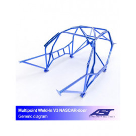 Arceau AST Drift (Type Nascar) structure à souder FIA 10 points pour NISSAN 350Z (Z33) 3-portes Coupe