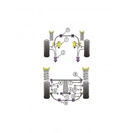 Silent-Bloc Powerflex Triangle Arrière Subaru (2 Pièces)