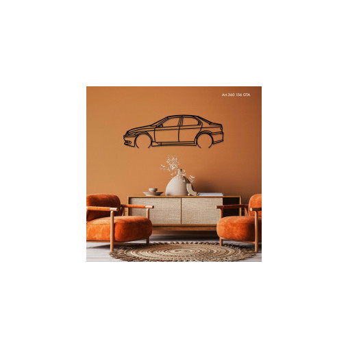 Décoration murale Art Design - silhouette Alfa Romeo 156 GTA