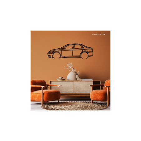 Décoration murale Art Design - silhouette Alfa Romeo 156 GTA