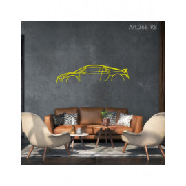 Décoration à poser Art Design support acier - silhouette Renault R8