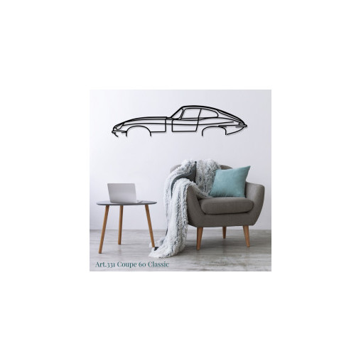 Décoration murale Art Design - silhouette Ford Mustang COUPE 60 CLASSIC