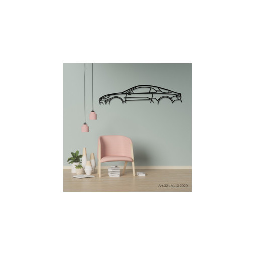Décoration murale Art Design - silhouette Alpine A110 2020