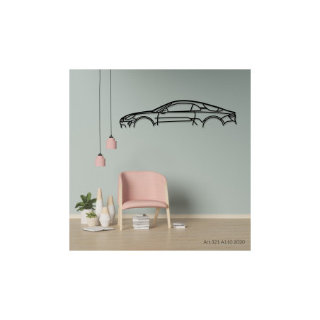 Décoration murale Art Design - silhouette Alpine A110 2020