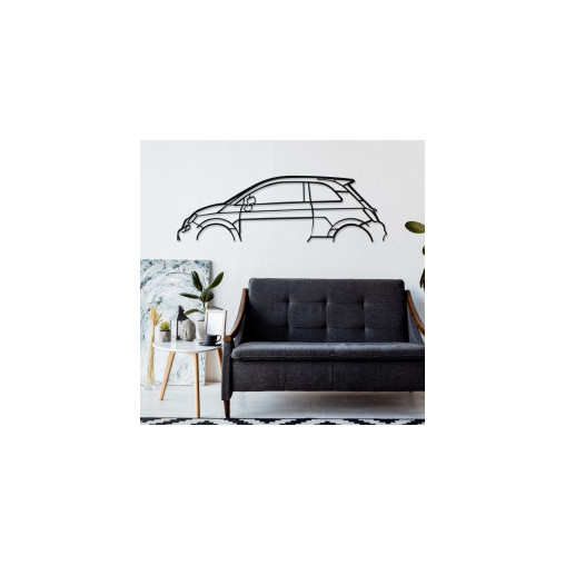 Décoration murale Art Design - silhouette Fiat 500-695