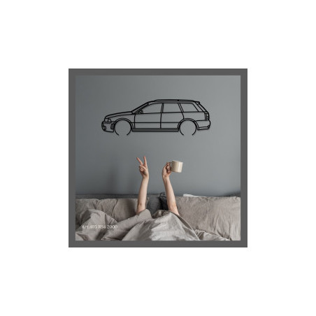 Décoration murale Art Design - silhouette Audi RS4 2000