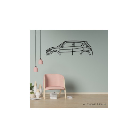 Décoration murale Art Design - silhouette Suzuki SWIFT 1.4 SPORTS