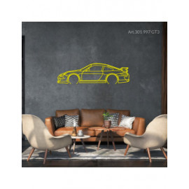 Décoration murale Art Design - silhouette Porsche 997 GT3