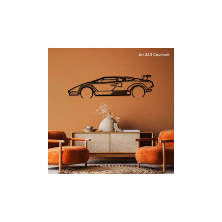 Décoration murale Art Design - silhouette Lamborghini COUNTACH