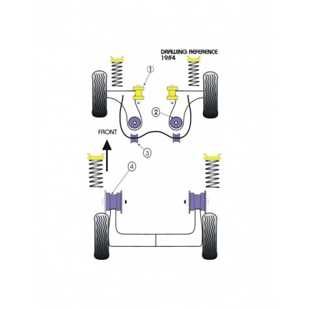 Silent-Bloc Powerflex Bras Arrière Ford Puma / Ford Fiesta MK4 (2 Pièces)