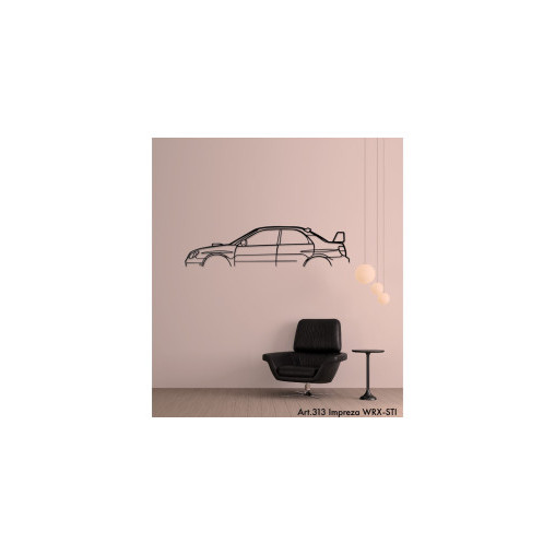 Décoration murale Art Design - silhouette Subaru IMPREZA WRX-STI