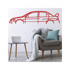 Décoration à poser Art Design support bois - silhouette Mitsubishi LANCER EVO 9