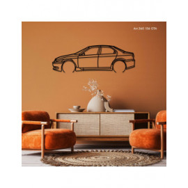 Décoration à poser Art Design support bois - silhouette Alfa Romeo 156 GTA