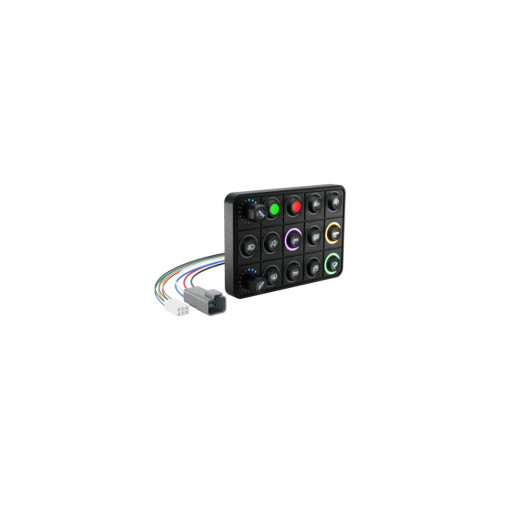 Clavier de contrôle AIM Pro 15 boutons avec 2 commutateurs rotatifs Clavier de contrôle AIM Pro 15 boutons avec 2 commutateurs rotatifs