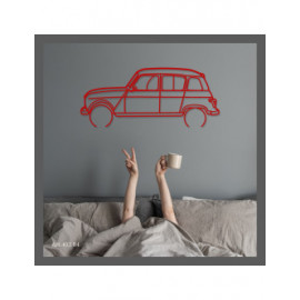 Décoration murale Art Design - silhouette Renault R4