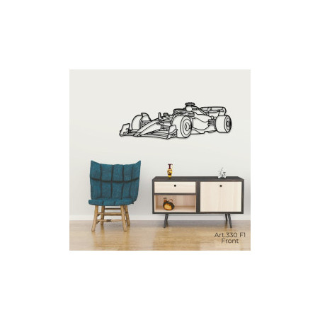 Décoration murale Art Design - silhouette Formule 1 - FRONT