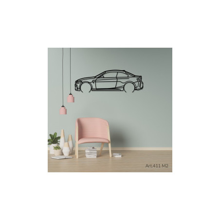 Décoration murale Art Design - silhouette BMW M2