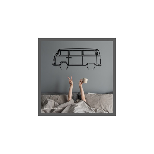 Décoration murale Art Design - silhouette VW T2 HOLIDAY VAN Décoration murale Art Design - silhouette VW T2 HOLIDAY VAN