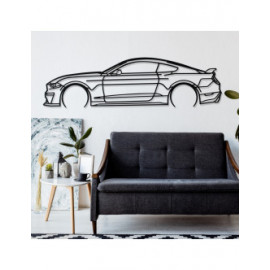 Décoration à poser Art Design support acier - silhouette Ford MUSTANG GT