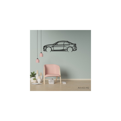 Décoration murale Art Design - silhouette BMW M2 Décoration murale Art Design - silhouette BMW M2