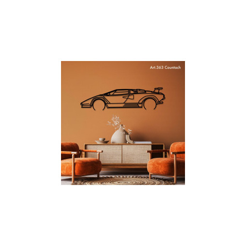 Décoration murale Art Design - silhouette Lamborghini COUNTACH Décoration murale Art Design - silhouette Lamborghini COUNTACH