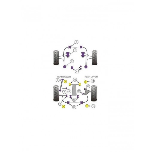 Silent-Bloc Powerflex Avant Différentiel Arrière Subaru 07-10 et 08-10 (2 Pièces) Silent-Bloc Powerflex Avant Différentiel Arrière Subaru 07-10 et 08-10 (2 Pièces)