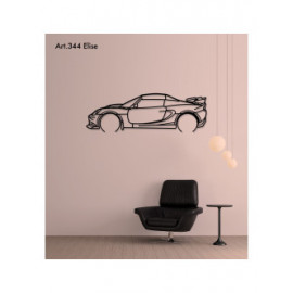 Décoration à poser Art Design support acier - silhouette Lotus ELISE