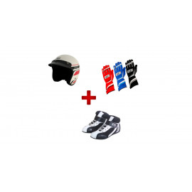 Pack Pilote Trackdays GT2i Casque Club + gants K-Race + bottines K-Race