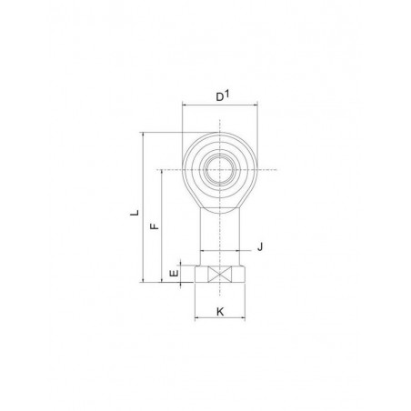 Rotule Compétition Rodobal Femelle Oeil 3/8"