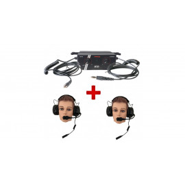 Pack 2 casques de liaison GT2i Pro + Radio GT2i Race & Safety Pro