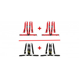 Pack 2x harnais GT2i 4 points 3" pour berline
