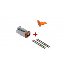 Kit complet connecteur DEUTSCH DT male 2 voies