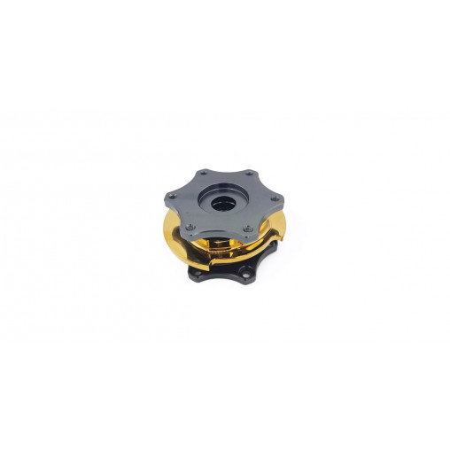 Moyeu rond de volant OBP quick release gris/jaune