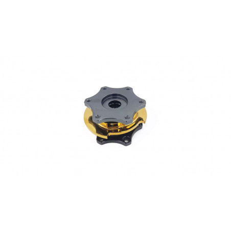 Moyeu rond de volant OBP quick release gris/jaune