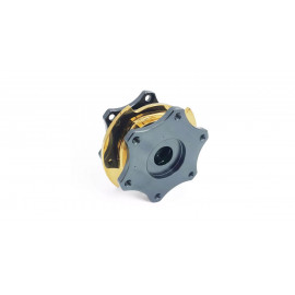 Moyeu rond de volant OBP quick release gris/jaune