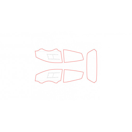 Vitrage MAKROLON Racing Window pour CITROEN C2