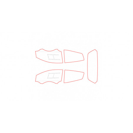 Vitrage MAKROLON Racing Window pour CITROEN C2