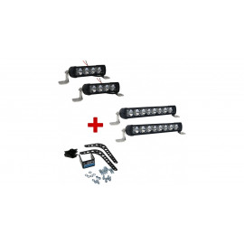 Pack Rallye Led Racing Pro 4 + Pro 8 + Support