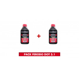 Pack 2 Bidons Liquide de Frein Ferodo DOT 5.1