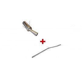 Pack échappement : tube central + terminal Devil Inoxcar Peugeot 205 GTi 1.9