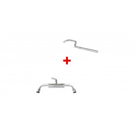 Pack échappement : tube central + terminal Inoxcar Volkswagen Golf 7 phase 2 (245cv)