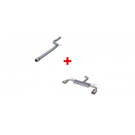 Pack échappement : tube central + terminal Inoxcar Volkswagen Golf 7 GTi phase 1 230cv