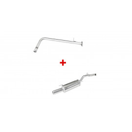 Pack échappement : tube central + terminal Inoxcar Renault Clio Williams