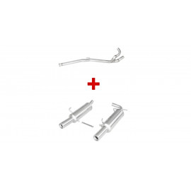 Pack échappement : tube central + terminal Inoxcar Renault Clio 2 RS phase 3