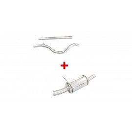 Pack échappement : tube central + terminal Inoxcar Renault Mégane 4 GT