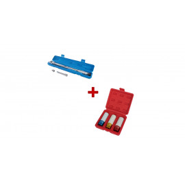 Pack clé dynamométrique + douilles à choc