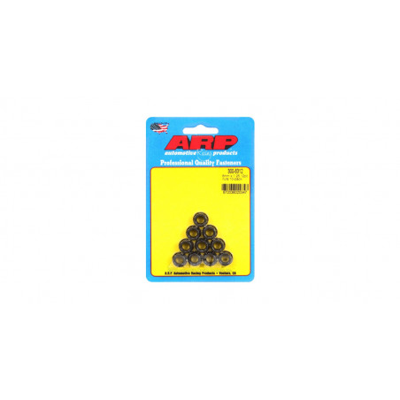 Pack écrous ARP (10) M8 x 1.25 - Black Oxyde 12 pts