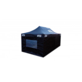 Pack Tente Noir 3x6m + Mur avec Fenêtre