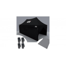 Pack Tente Noire Assistance + Bâche + Lestages